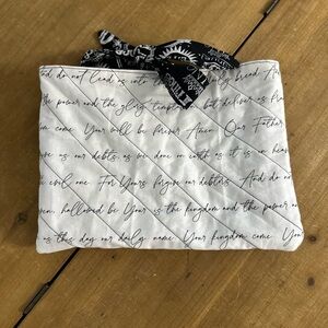 Handmade quilted book sleeve